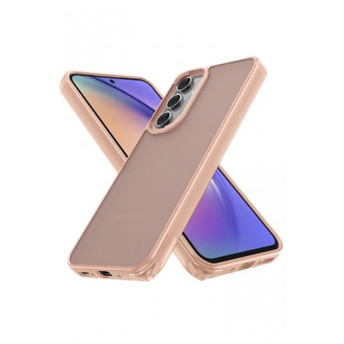 Newface Samsung Galaxy A05S Kılıf Elegant Kapak - Pudra