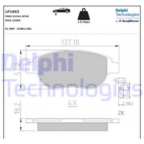 ÖN BALATA P207 06 P307 00 DOBLO 01 PARTNER 03 BERLINGO 00 C3 02 C4 04 XSARA 00