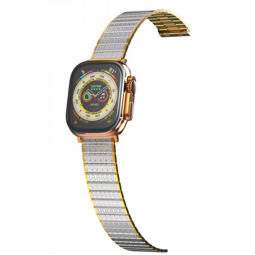 Newface Apple Watch 38mm Made Metal Kordon - Gümüş-Gold