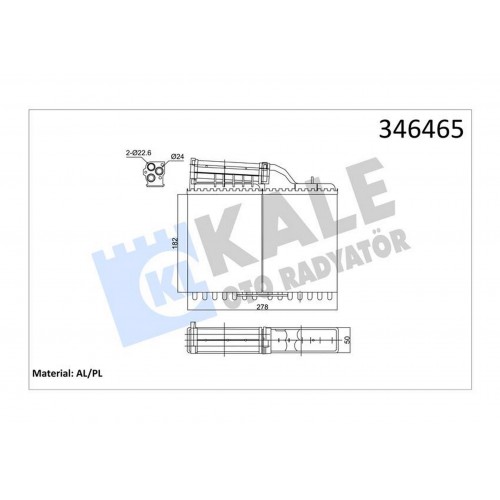 KALORIFER RADYATORU BMW E34 88 92