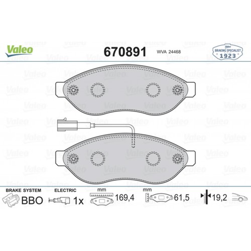 ÖN BALATA DUCATO 3-4-BOXER 3-4-JUMPER 3-4 06 11 16Q-20Q- KARSAN JEST TEK FİŞLİ