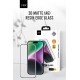 URR iPhone 15 Pro 3D Matte Antiglare Resin Edge Cam Ekran Koruyucu - Siyah