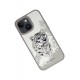 Santa Barbara Polo Racquet Club iPhone 15 Savanna Kapak - Snow Leopard Beyaz