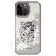 Santa Barbara Polo Racquet Club iPhone 15 Pro Savanna Kapak - Snow Leopard Beyaz