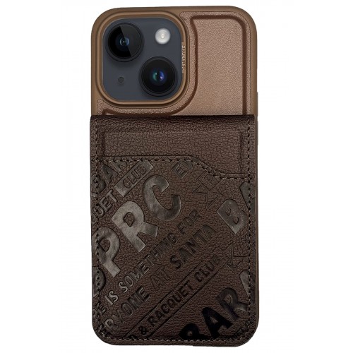 Santa Barbara Polo Racquet Club iPhone 15 Timothy Cüzdanlı Standlı Kapak - Kahverengi