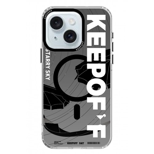 Keep Off iPhone 15 Summer Travel Magsafe Kapak - Starry Night