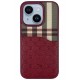 Santa Barbara Polo Racquet Club iPhone 14 Plaid Kartvizitli Kapak - Kırmızı