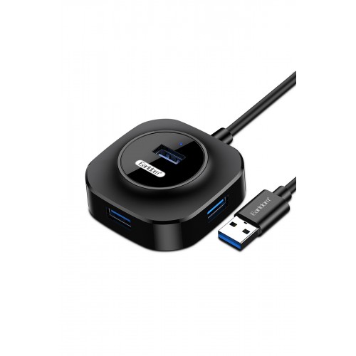 Earldom HUB06 Tak Çalıştır 4 Adet Usb 2.0 Çıkışlı Usb Çoklayıcı - Siyah