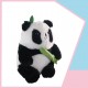 PANDA PELUŞ BAMBU UYKU ARKADAŞI 30 CM SİYAH - BEYAZ