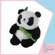 PANDA PELUŞ BAMBU UYKU ARKADAŞI 30 CM SİYAH - BEYAZ