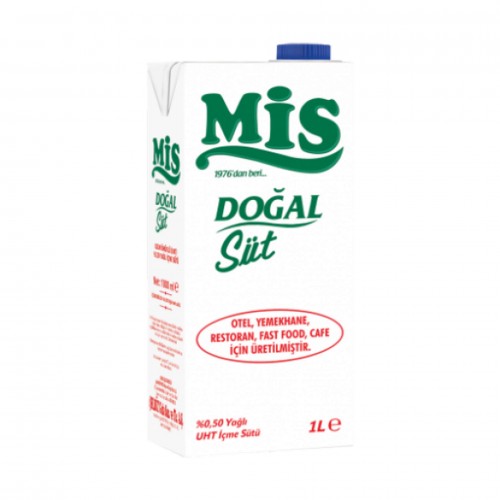 MİS - SÜT 0,50 % YAĞLI (12 X 1 LT) MİS