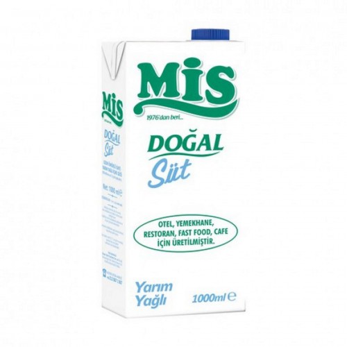 MİS - SÜT YARIM YAĞLI (12 X 1 LT) MİS