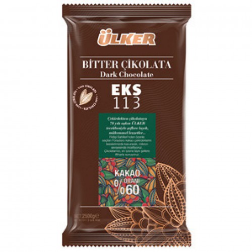 ÜLKER - KUVERTÜR BITTER ` EKS 113 (1 X 2,5 KG) ÜLKER