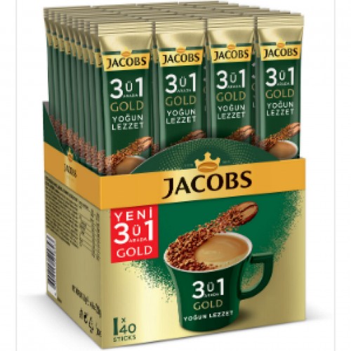 JACOBS - KAHVE 3 Ü 1 ARADA YOĞUN (40 X 18 GR) JACOBS