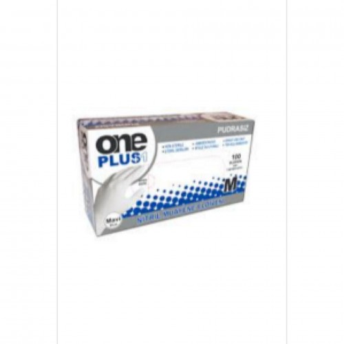 ONE PLUS - ELDİVEN NİTRİL MAVİ PUDRASZ M (1 X 1 AD. ) ONE PLUS