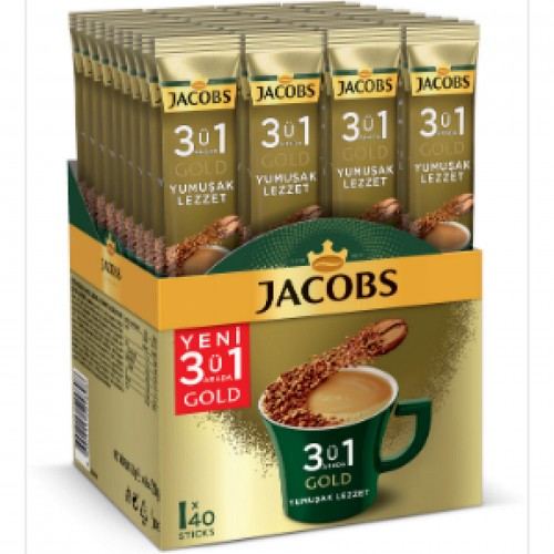 JACOBS - KAHVE 3 Ü 1 ARADA YUMUŞAK (40 X 18 GR) JACOBS