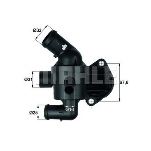 TERMOSTAT (KOMPLE) 87C CADDY GOLF JETTA PASSAT TIGUAN LEON OCTAVIA A3 2.0 TDI (CFFA CFFB CFGB CLLA)