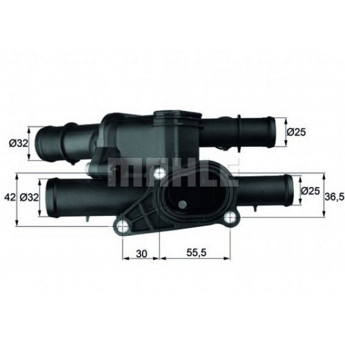 TERMOSTAT (KOMPLE) BORA-GOLF IV-A3 1.9-2.3-2.0 (99-05) (OTOM.) (105C)