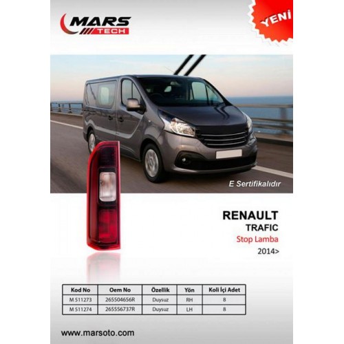 STOP LAMBASI SOL DUYSUZ [ RENAULT TRAFIC 2014 - ]