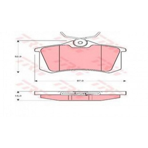 FREN BALATASI ARKA MEGANE II-LAGUNA-GOLF III-IV-PASSAT III-POLO-C3-C4-P307-AUDI A3-A4