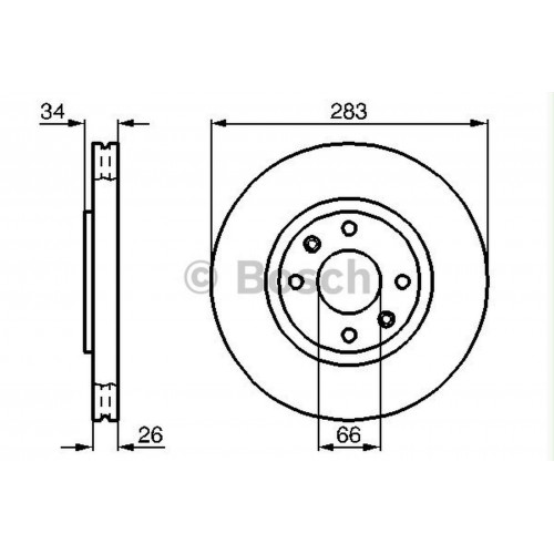 FREN DİSKİ HAVA KANALLI ÖN BÜYÜK [ CITROEN BERLINGO, C3-C4-C5-DS3-DS4-XSARA, PEUGEOT 206-207-307-308-1007-3008-5008-PARTNER ]