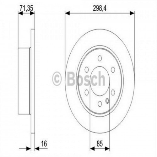 FREN DİSKİ ARKA DOLU TAKIM 6 BİJON (298X16X14) MB SPRINTER-VW CRAFTER 06-