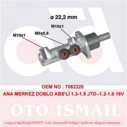 ANA MERKEZ KOMPLE [ FIAT DOBLO ABS.Lİ 1.9 JTD 2001-2006 ]