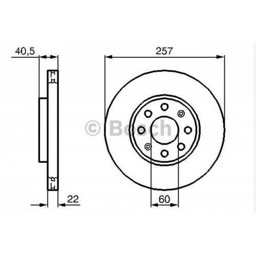 FREN DİSKİ ÖN HAVALI FIAT G.PUNTO 1.2-1.3JTD-1.4