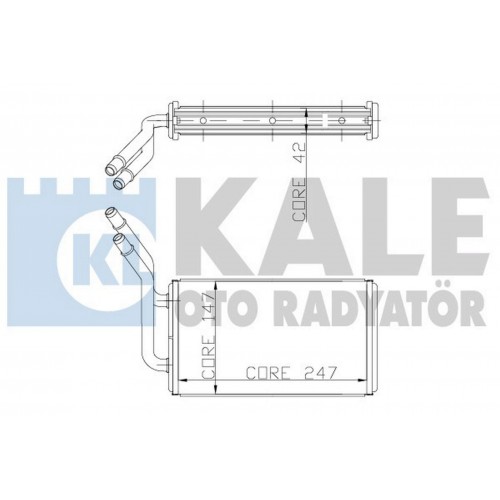 KALORİFER RADYATÖRÜ [ FORD TRANSIT T15 TURBO 1996-1999 (V184) 2001- BRAZING ]