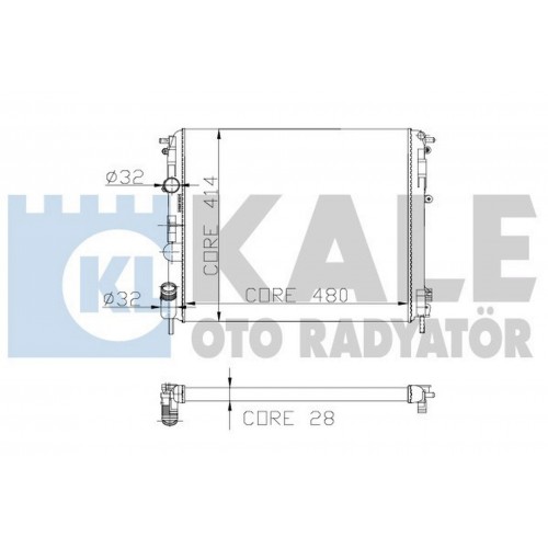 MOTOR SU RADYATÖRÜ [ RENAULT CLIO II, KANGOO 1.2i 16V MÜŞÜRSÜZ ]