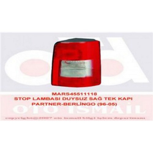 STOP LAMBASI SAĞ [ PEUGEOT PARTNER , CITROEN BERLINGO 1996-2006 ]