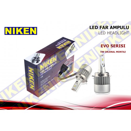 AMPÜL 12V H7 LED XENON SET VW JETTA ORJ.MONTAJ EVO SERİSİ