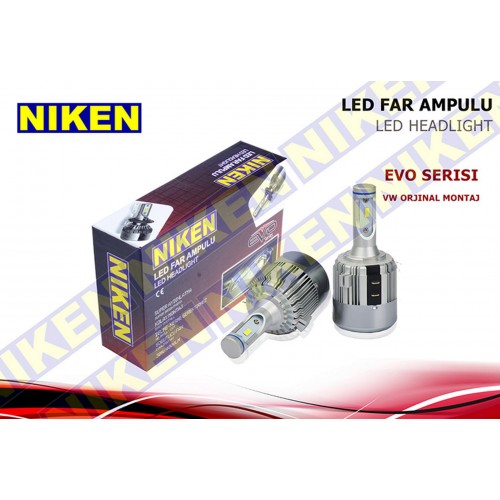 AMPÜL 12V H7 LED XENON SET VW GOLF IV-POLO ORJ.MONTAJ EVO SERİSİ