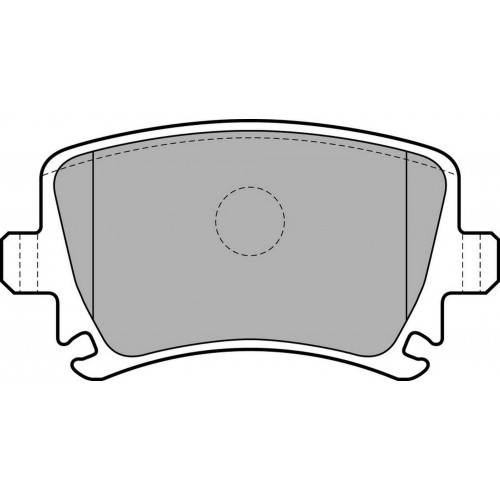 FREN BALATASI ARKA [ VOLKSWAGEN GOLF V, PASSAT, CADDY, AUDI A3/A4 05- ]