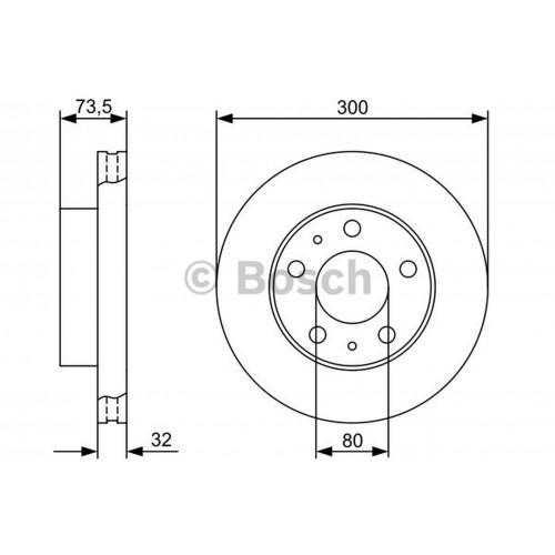 FREN DİSKİ ÖN (HAVALI) [ FIAT DUCATO 2.0 D 2011 -, 2.3 D/3.0 D 2006 -, CITROEN JUMPER, PEUGEOT BOXER 2.2 HDI/3.0 HDI 2006 -, 2.0 BLUEHDI 2015 - ] 300 MM