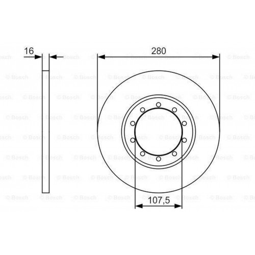 FREN DİSKİ ARKA (280MM) FORD TRANSIT V347 2006-