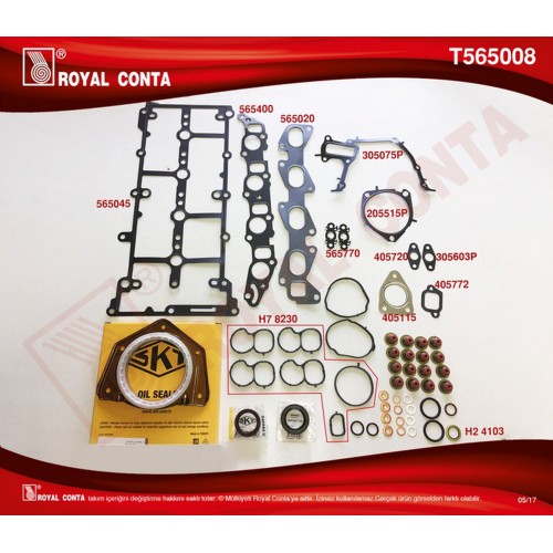 MOTOR TAKIM CONTASI KEÇELİ SUBAP LASTİK SKC SİZ DOBLO-LINEA-BRAVO II 1.6 DMTJ