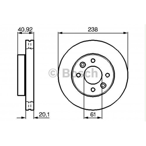 FREN DİSKİ ÖN (KÜÇÜK) [ RENAULT MEGANE I 1.4 E/1.6 E/1.9 D 1996-2003, CLIO I 1.4/1.8/1.9 D 1990-1998, CLIO II, KANGOO, 1.2 16V/1.4 16V/1.5 DCI/1.9 D 1998 - ]