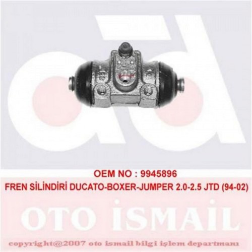 FREN SİLİNDİRİ DUCATO-BOXER-JUMPER 2.0-2.5 JTD 94-02 Delik:25.4mm