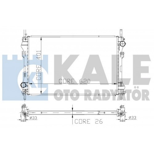 RADYATÖR TRANSİT TURBO V184 01 1 SIRA ALB SİSTEM