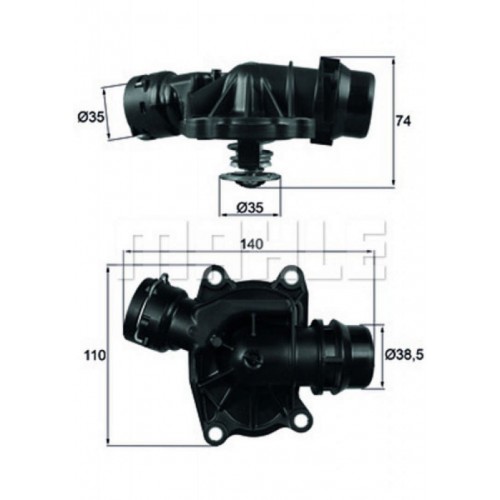 TERMOSTAT 88C BMW 3 E46 330d-xd-5 E39 525d-530d-7 E38 730d-BMW X5 E53 3.0d 00 LANDROVER