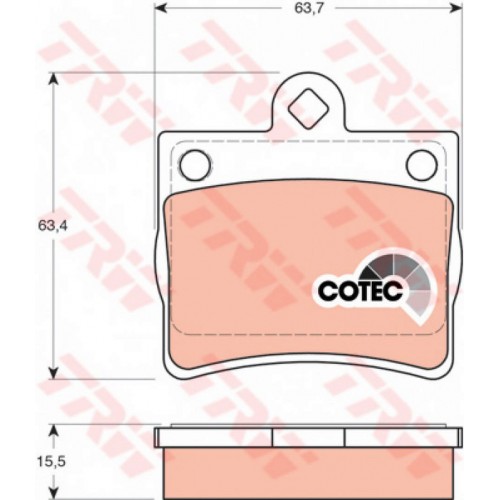 ARKA BALATA MERCEDES W202 C180-C200-C220-C230-C200D-C220D 94-5.00 W203 02-07 Tek delikli