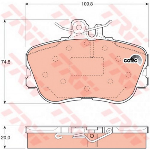 ÖN BALATA MERCEDES W202 C KLASSE 180- 200- 220- 230- 240- 280 93-00