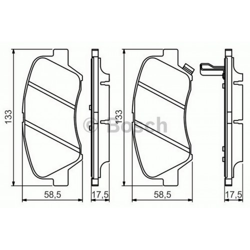 ÖN BALATA HYUNDAI ACCENT BLUE 1.4 1.6CRDİ 11 RIO 1.1 1.25 1.4 CVVT 1.4CRDİ 12 0986TB3160