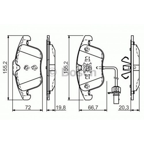 ÖN BALATA AUDI A4 - A5 09 GDB1814 0986TB3164