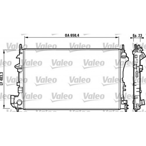 RADYATÖR VECTRA C-SIGNUM 1.6-1.8 16V 02 AC KLİMASIZ MEK 649x403.3x18