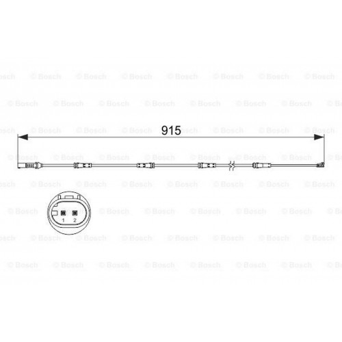 FREN BALATASI İKAZ KABLOSU ARKA 915MM BMW F10 5 SERİSİ 525 D 11-16, 530 D 11-16