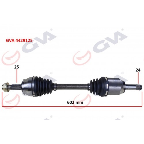 KOMPLE AKS SOL FIORINO-BIPPER-NEMO 1.3 MJT M/T EURO5 13- İÇ AKS KAFALI 602mm