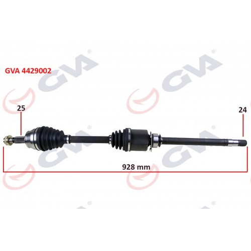 KOMPLE AKS SAĞ DOBLO 1.9 JTD 01 DOBLO-ALBEA 1.3 MTJ 05 928mm