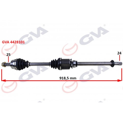 KOMPLE AKS SAĞ MİLLİ AKS LALE Lİ GRANDE PUNTO 1.3 MTJ 05- 75HP 918mm